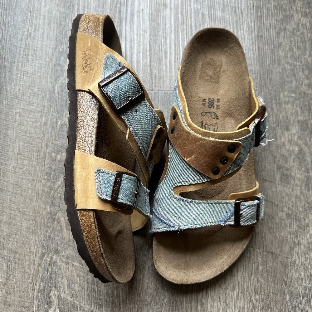 Birkenstock Arizona X Boro Pack Zurich Denim Sandals NEW Rare Sold Out 44 11 Y2K